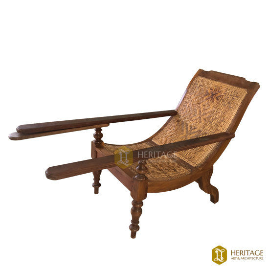 Kovilakam Style Easy Chair with Adjustable Arms Charukasera